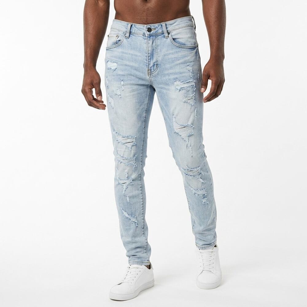 Blind Trust Blue Stretch Jeans Men Size 30